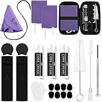 Vista 9 de Boao - Kit de limpieza de clarinete de 23 piezas, set de accesorios todo en uno con hisopo, cajas de cañas, grasa de corcho y reposapulgares, kit