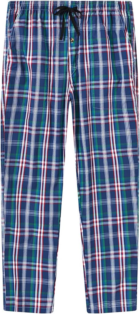 MoFiz Men's Pajama Bottom Pants Sleepwear Lounging Relaxed House PJS Pants with Drawstring Button Fly 3-Pack - Image 4