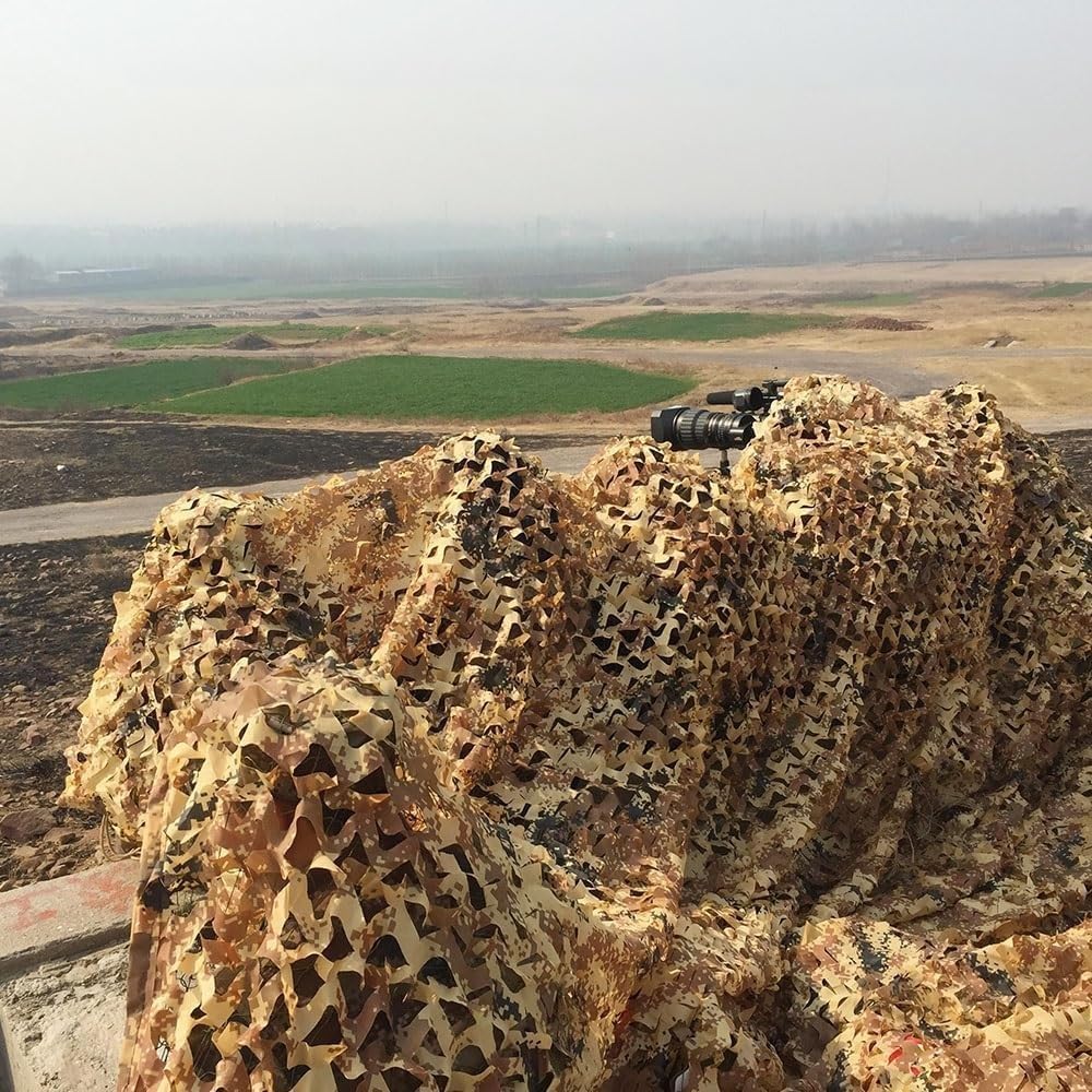 Tarnnetz Desert Digital 4x10m Jalousien Dual Mesh 4x6m 3x4m 5x8m 9x10m 5x5m Sonnenschutz Camouflage Netz, Sichtschutz Army Net für Outdoor Camping Jagd Fotografie Garten Dekoration Autoverdeckung