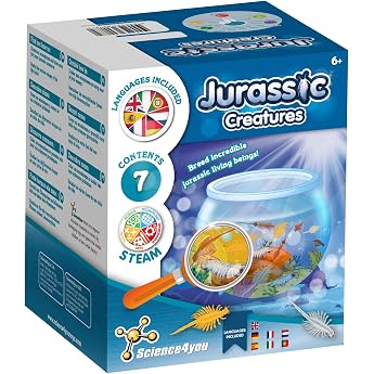 Science4you Prehistoric Crabs Breeding Set for Children 6+ Create Your Aquatic Ecosystem with Water Dragon in Aquarium Toy - Experiment Box with Artemias Researcher Set for Children from 6 Years