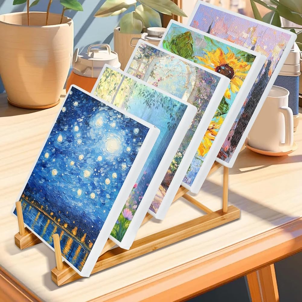 Petit séchoir pour œuvres d'art, support de rangement pour œuvres d'art, support de présentation de couleur à 5 couches, support de rangement pour toile, peinture sur toile