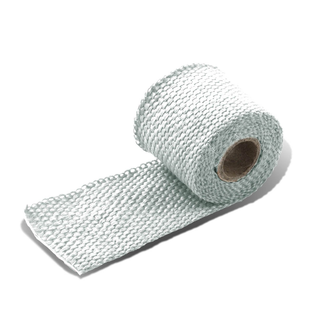 DNA MOTORING 2" x 5 Feet White Exhaust Heat Wrap, Exhaust Tape High Temp Heat Tape for Pipes, Motorcycle Fiberglass Insulation Roll for Exhaust Pipes, WRAP-T1-WH-5FT