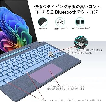 Surface Pro キーボード(グレー)タッチペン付 Amazon.co.jp: Surface用タッチペン 付き Surface Pro 11/10/9/8