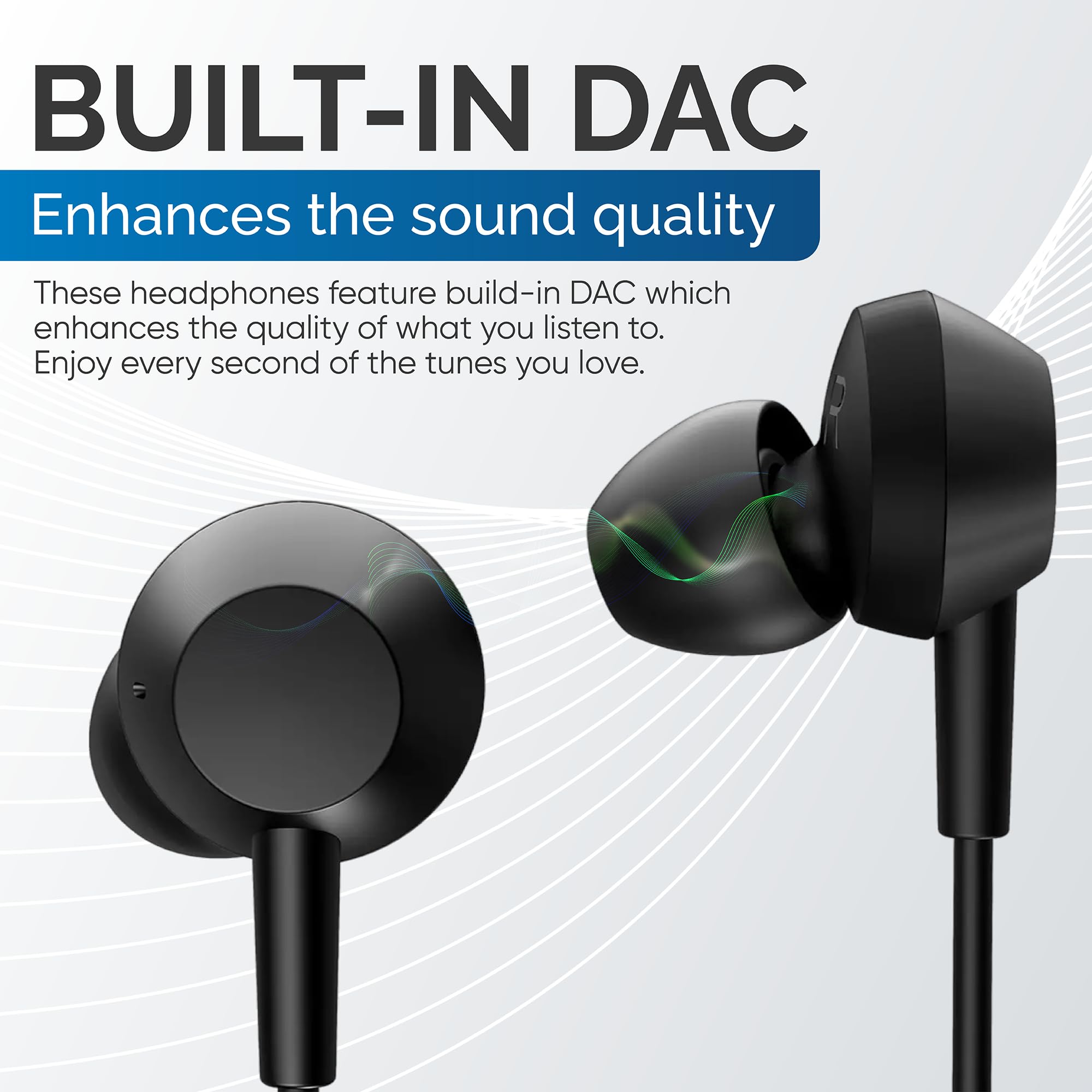 Philips TAE5008BK/00 Auriculares Intrauditivos con Micrófono | Conector USB-C | Cable de 1,2 m | Control Remoto de 3 Botones | Auriculares de 3 Tamaños | Ajuste Cómodo | Negro (Black) (Paquete de 2)