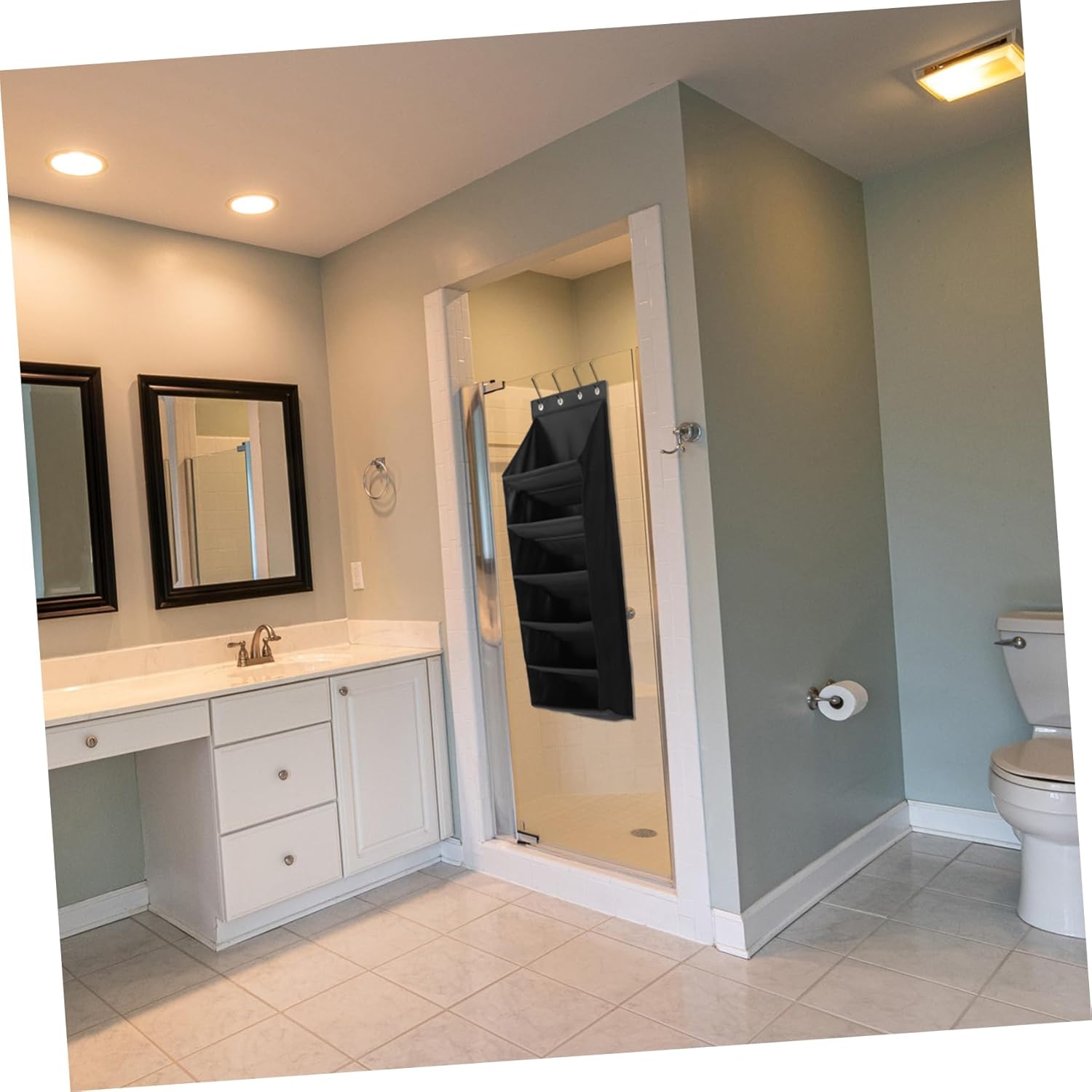 PRETYZOOM Multi Function Over Door Shoe Organizer Multi Hanging Bag for Shoes Hats and Accessories Storage for Bedroom Bathroom Office and More