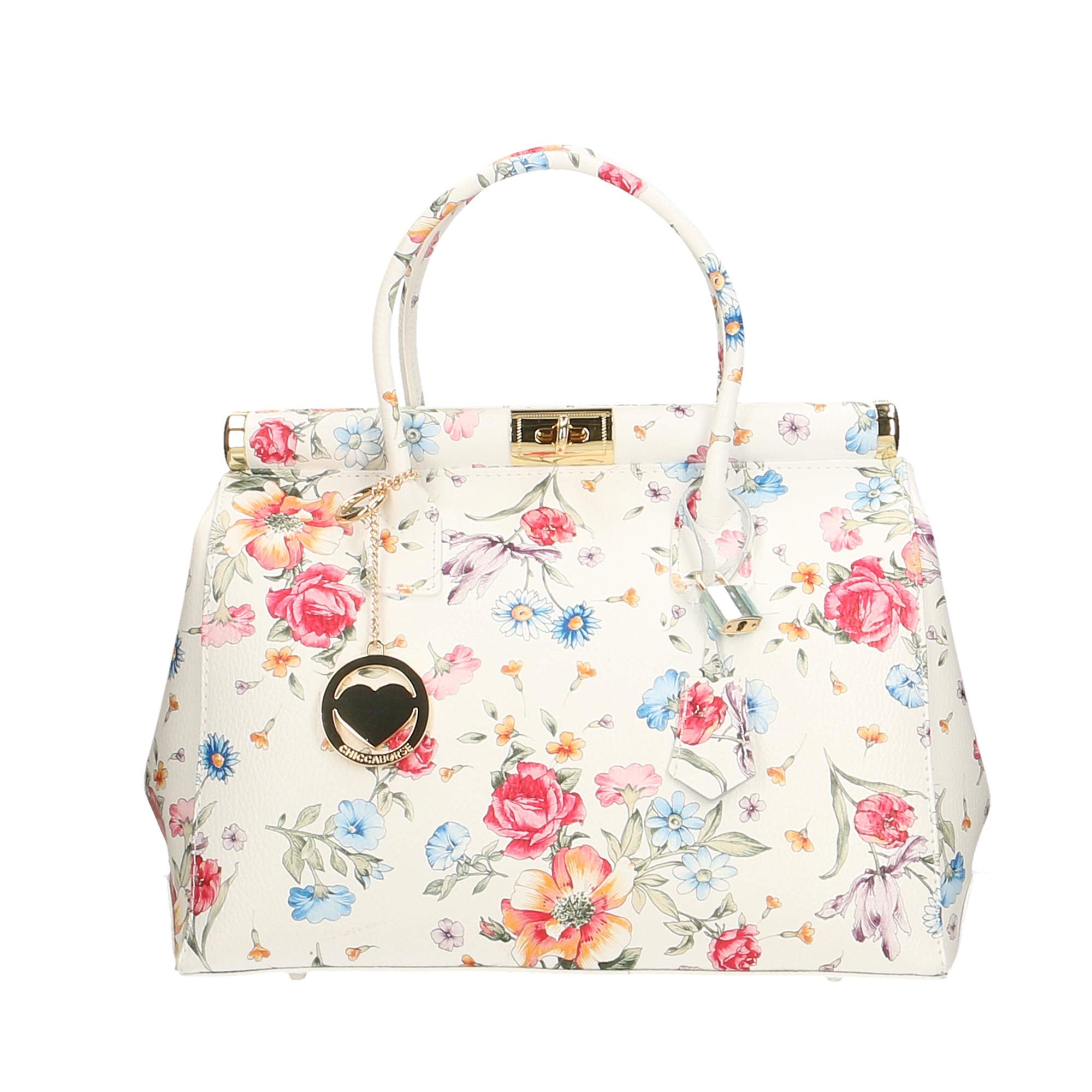 Chicca Borse Bag Borsa Bauletto a Mano in Pelle Made in Italy 35x22x15 cm