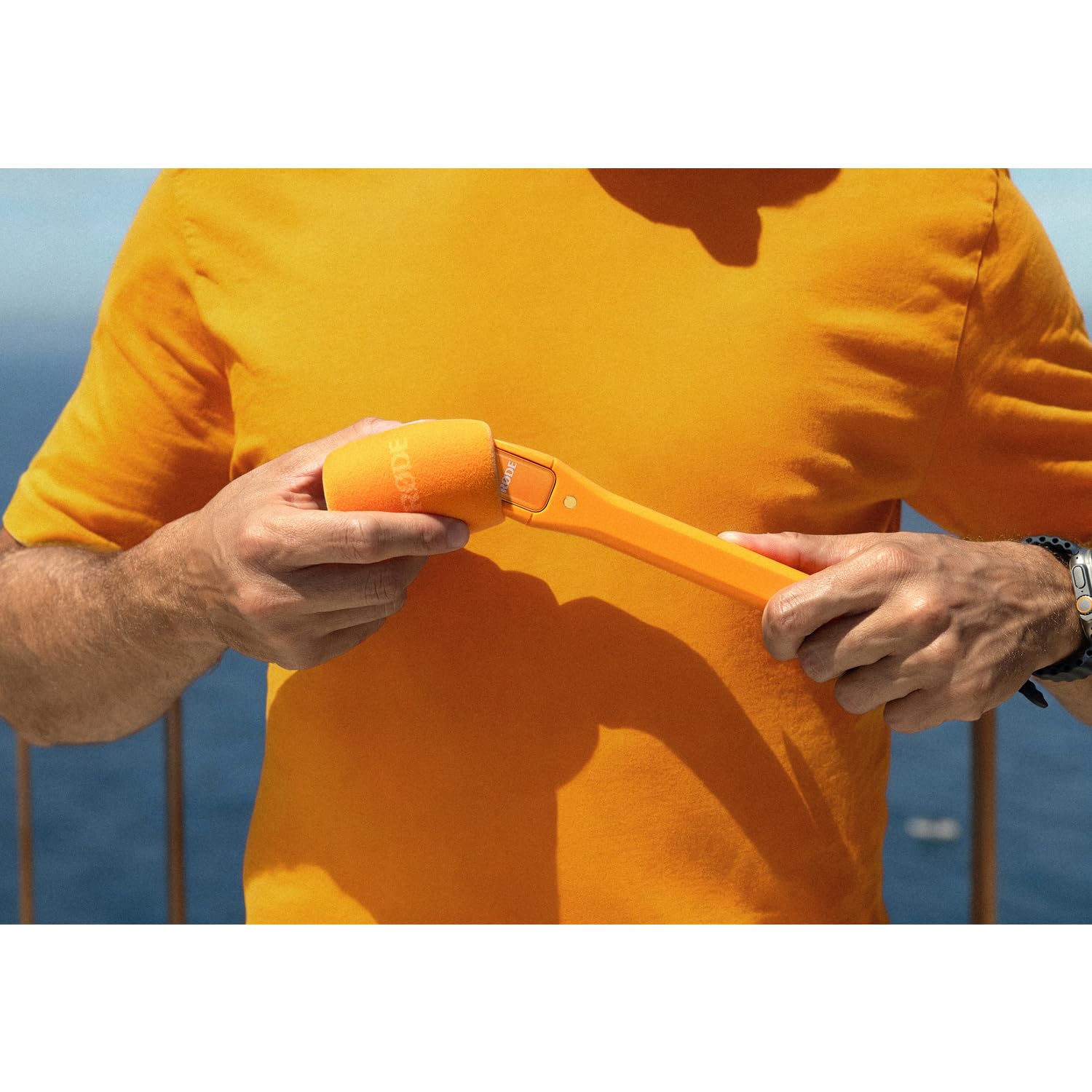 Rode Interview Micro Handadapter für Wireless Micro Mikrofon-System Orange mit keepdrum Mikrofasertuch