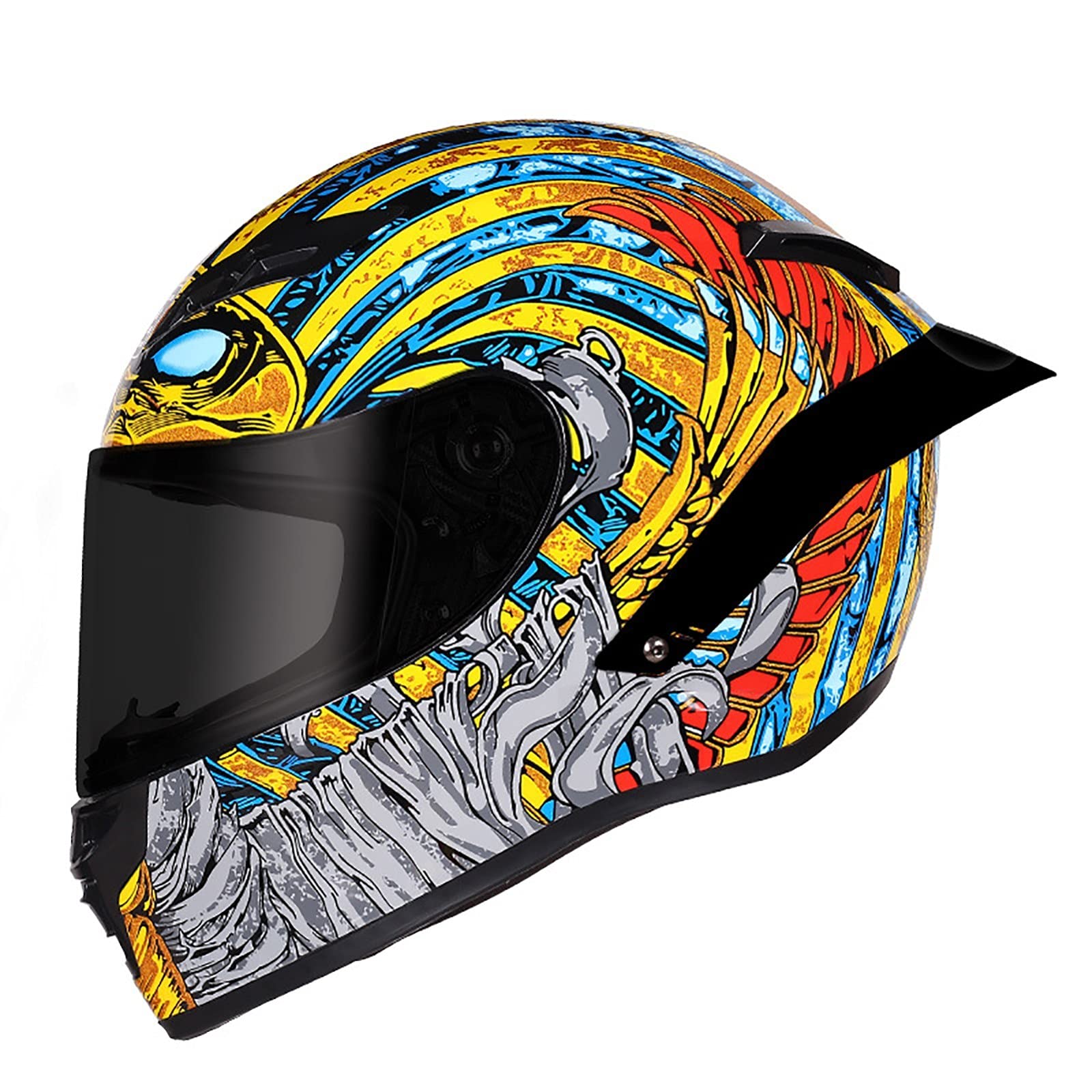 Casque moto intégral modulable avec visière anti-fog