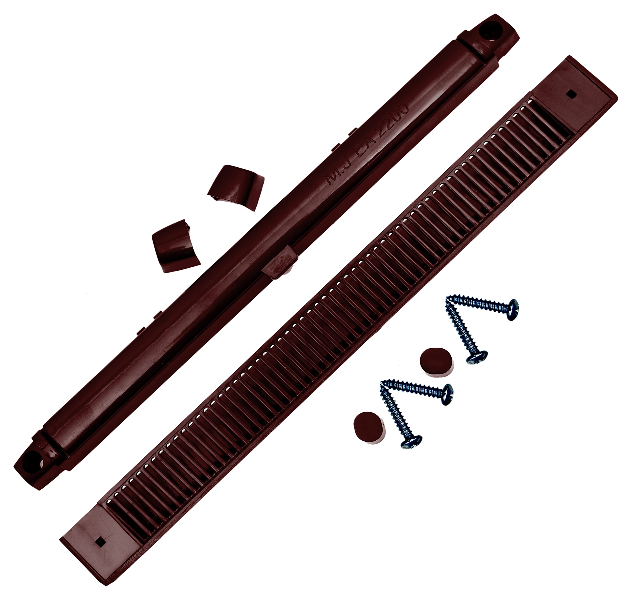 M.J 264mm EA2200 Brown MJ2000 Trickle Slot Vent for uPVC, Timber, Vinyl and Aluminium Window Prevents Condensation, Damp & Mould by Air Ventilation Adjustable Flap (36, Brown)