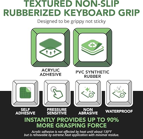 Miniatura 3 de Agarres de teclado para juegos, 35 calcomanías transparentes para agarre de teclado, se adaptan a todos los teclados mecánicos, teclas