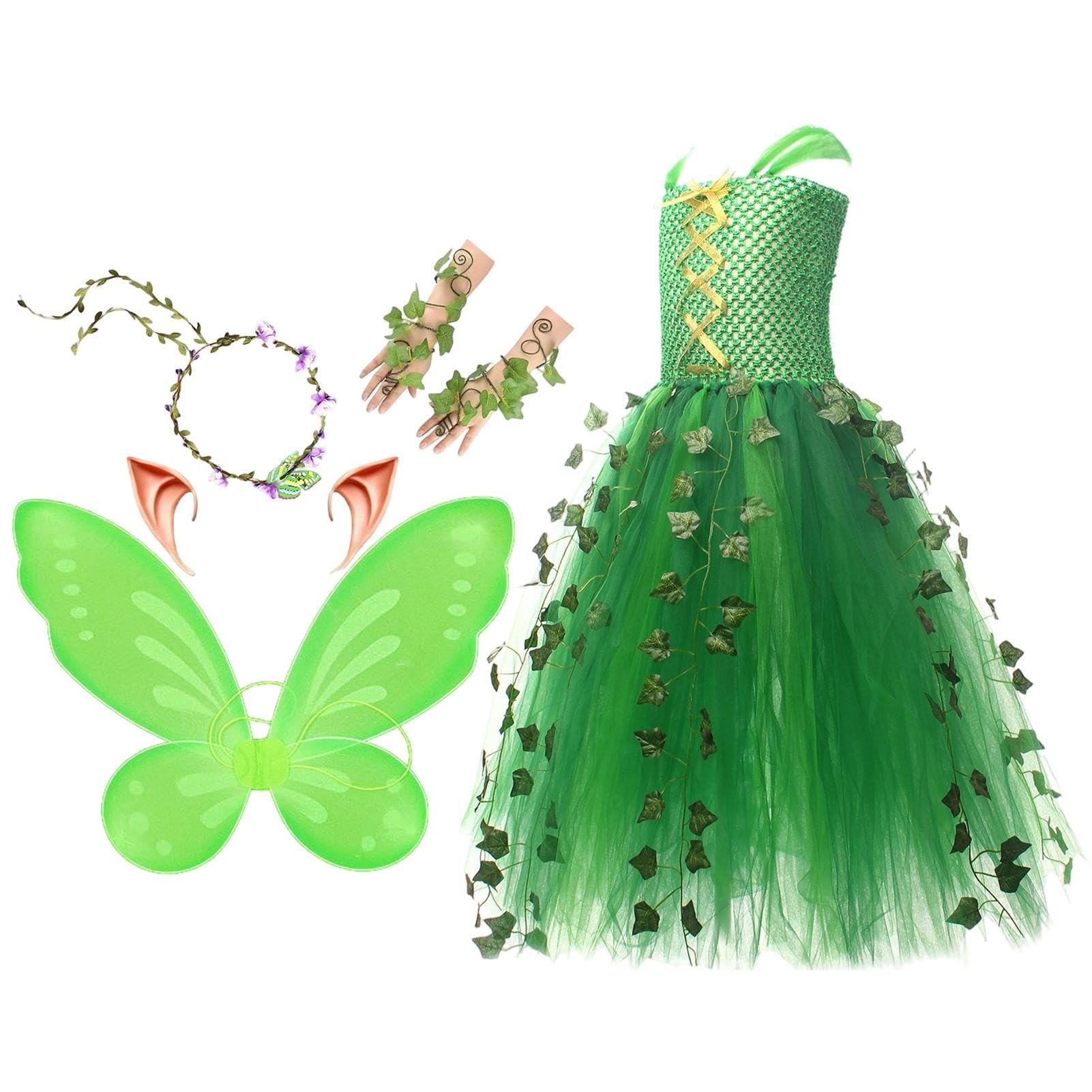 Generisch kostüm-Sets für Mädchen Party Cosplay Outfit mit Flügeln | -Party-Outfit-Set für Kinder sowie Töchter zum Geburtstag Bühnenperformances und Fotoshooting