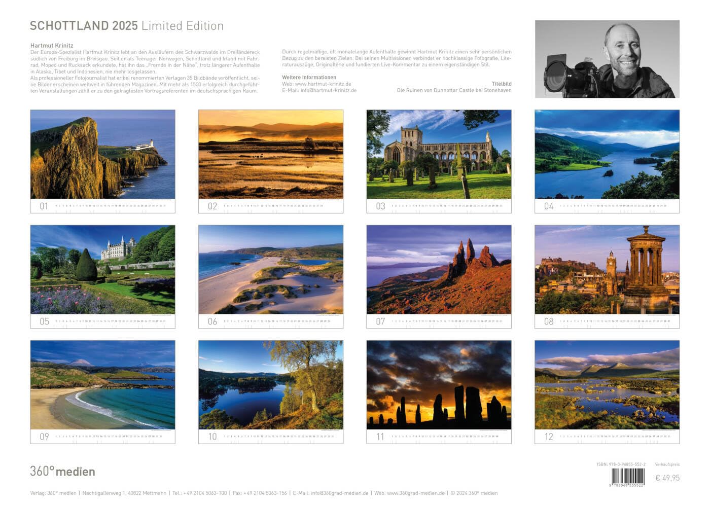 360° Schottland Exklusivkalender 2025 (360° Exklusivkalender 2025: Limited Edition (70 x 50 cm))