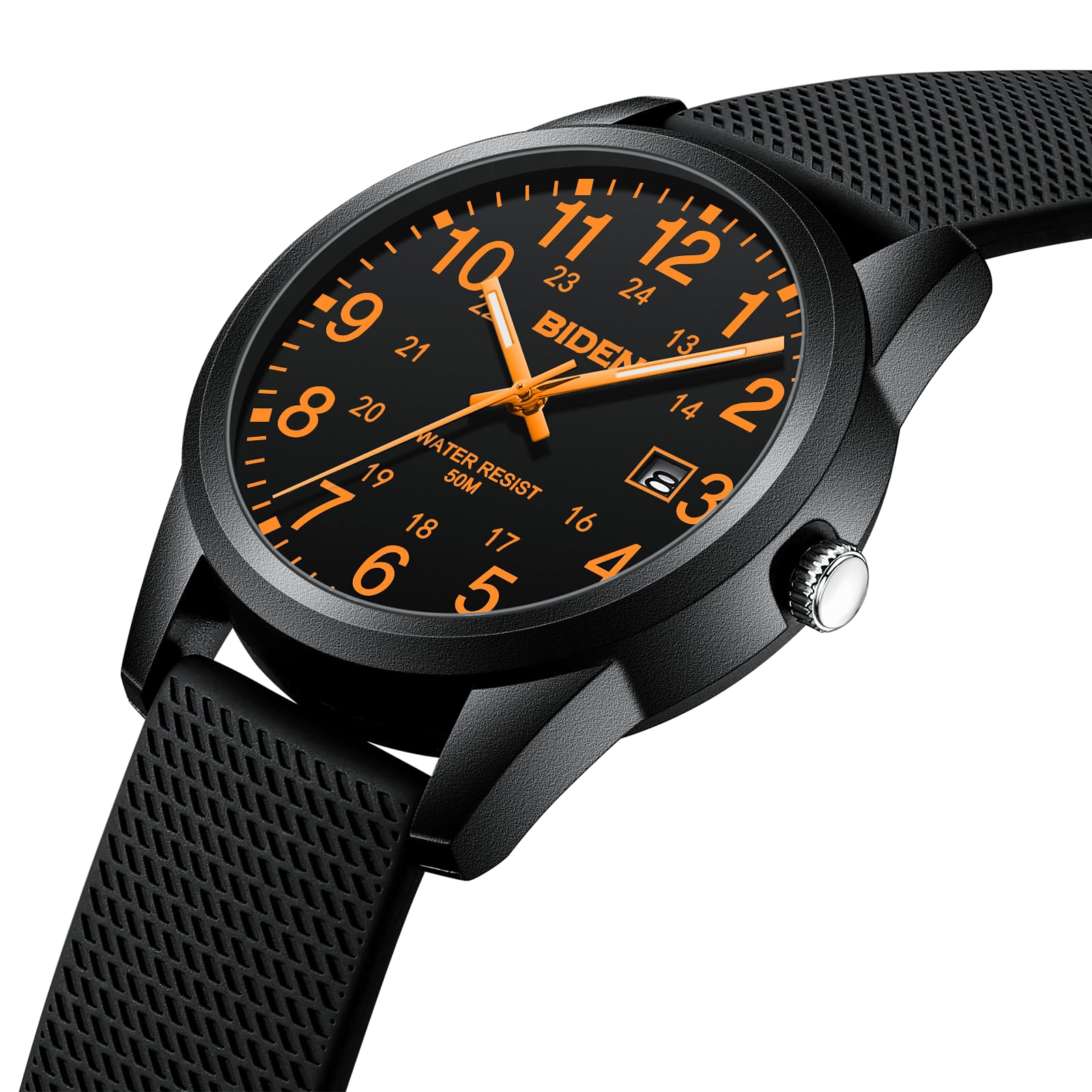 LN LENQIN Orologio Uomo Orologio Analogico al Quarzo da Uomo Orologio Impermeabile 30M Orologio Polso da Uomo Casual da Uomo d'affari di Moda Con Cinturino in Silicone Luminoso Con Data