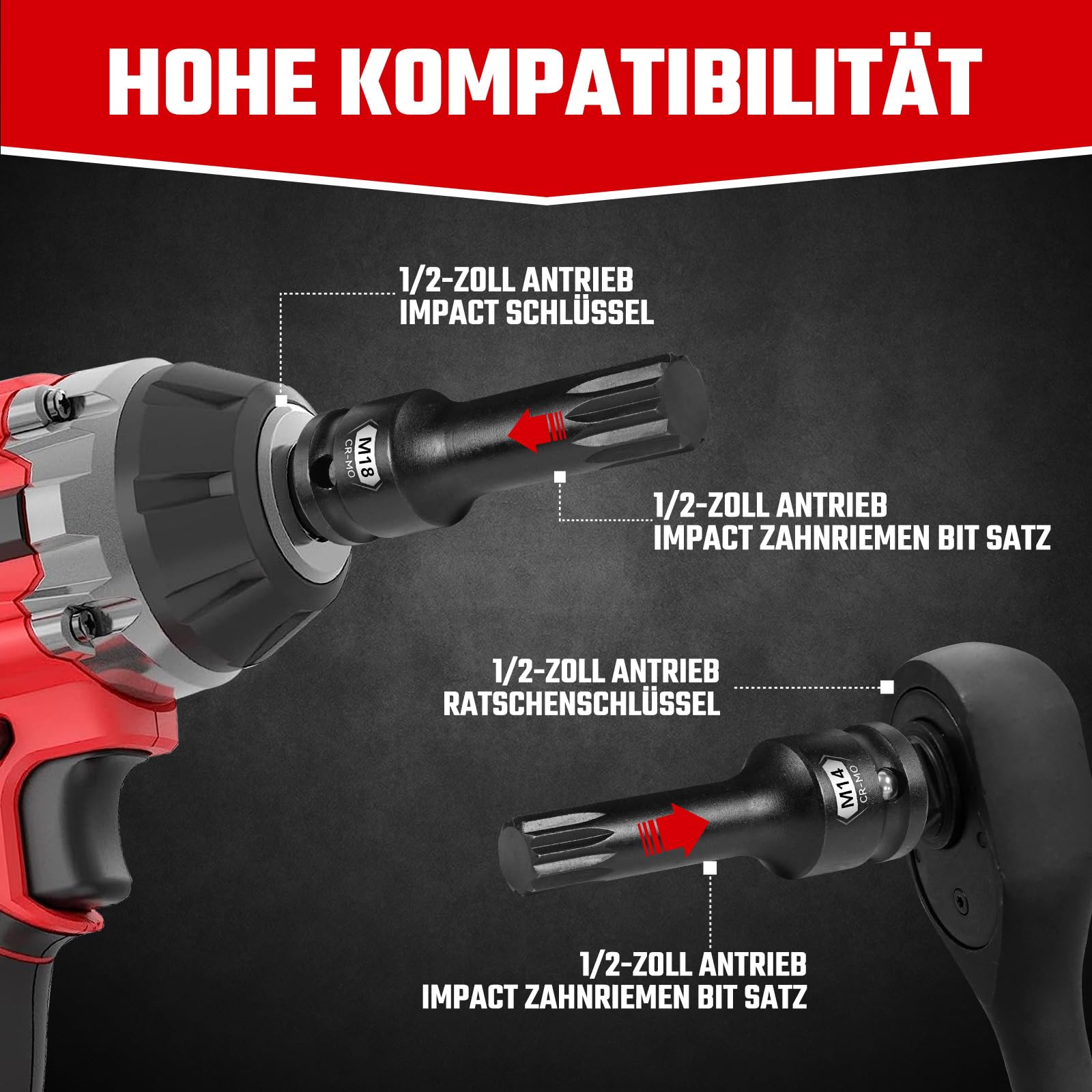 Aandrijfas Doppenset 8 Delig Bgs