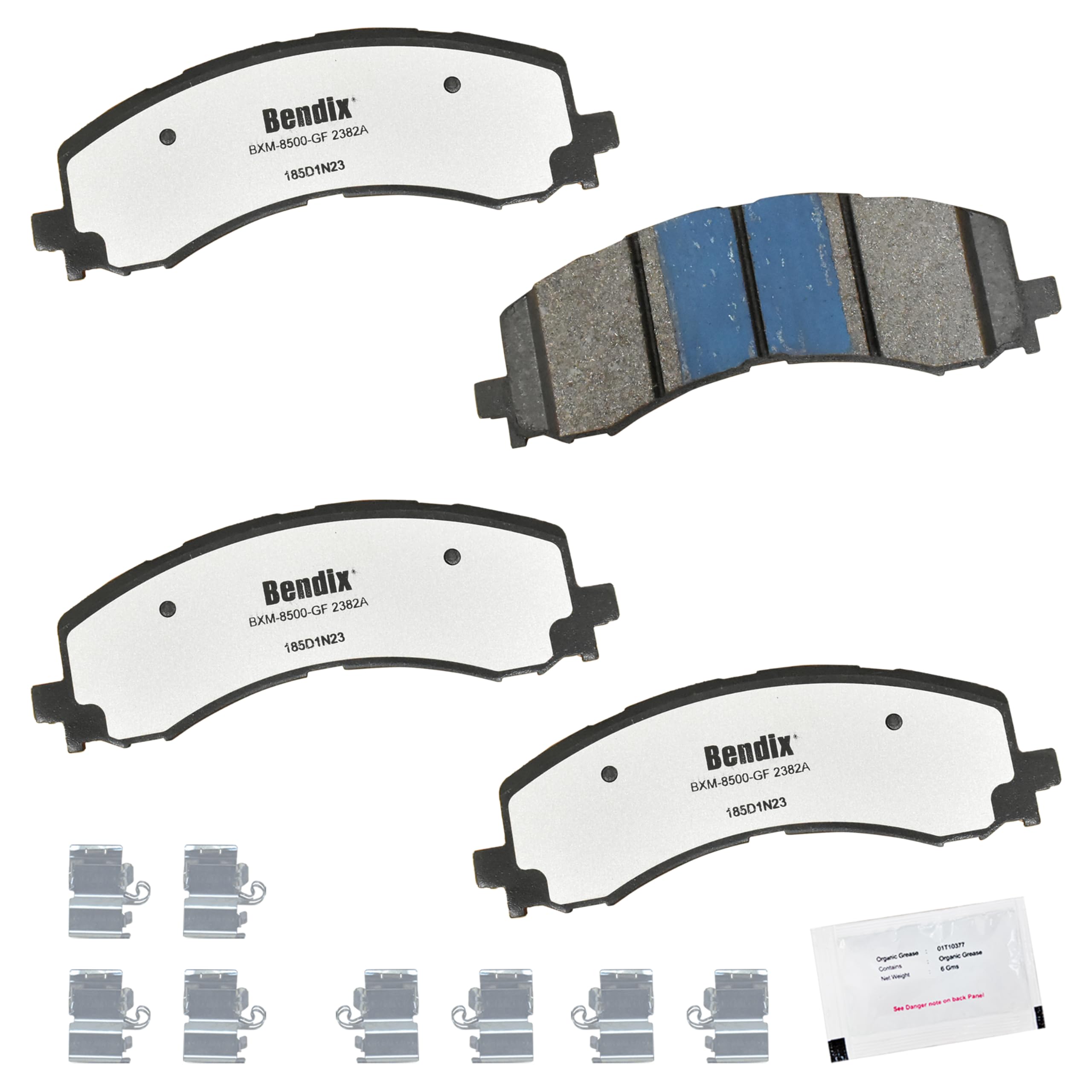 Bendix Fleet Metlok PBD2382A Semi-Metallic Front Brake Pads for Ford F-150 2023-2021
