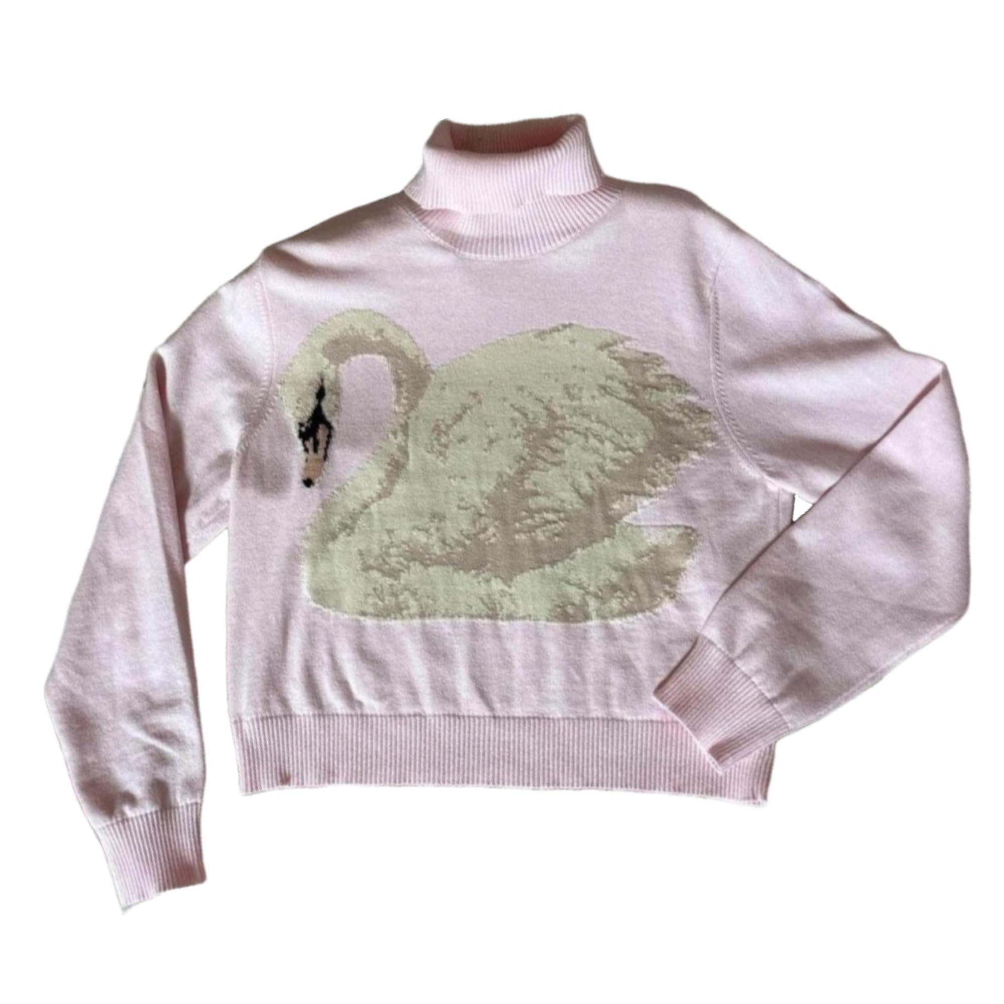 Y2k Fall Winter Graphic Knit Sweater Top Cute Turtleneck Sweater Women Harajuku Fairy Grunge Preppy Cutecore Clothes