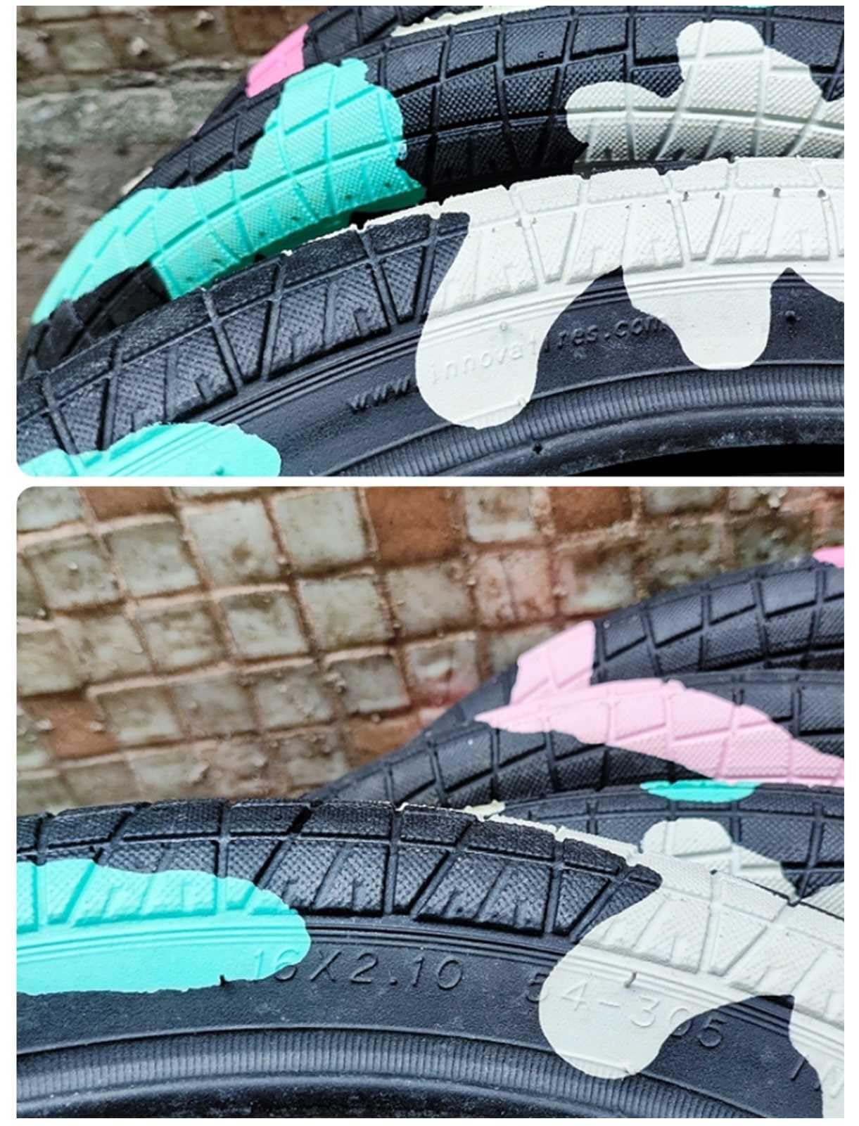 Pneumatici aggiornati 16X2.10 BMX 16 pollici 16 x 2,1 pneumatici colorati per bicicletta 16 x 2.10 54-305 NEUMATICO per bicicletta, 35-65 PSI