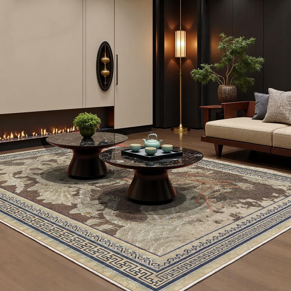 Tapis de chambre doux au motif rétro pour réchauffer vos matins d'hiver