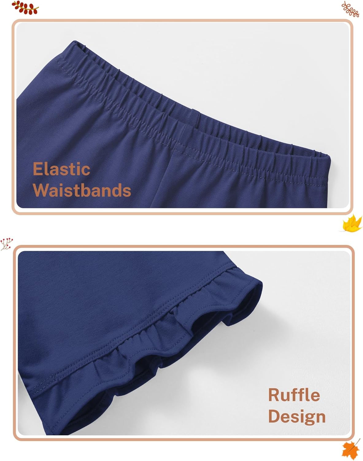 3 Pack Baby Girls Ruffle Shorts Toddler Cotton Dance Shorts Soft Summer Clothes Size 18M-5T - Image 5