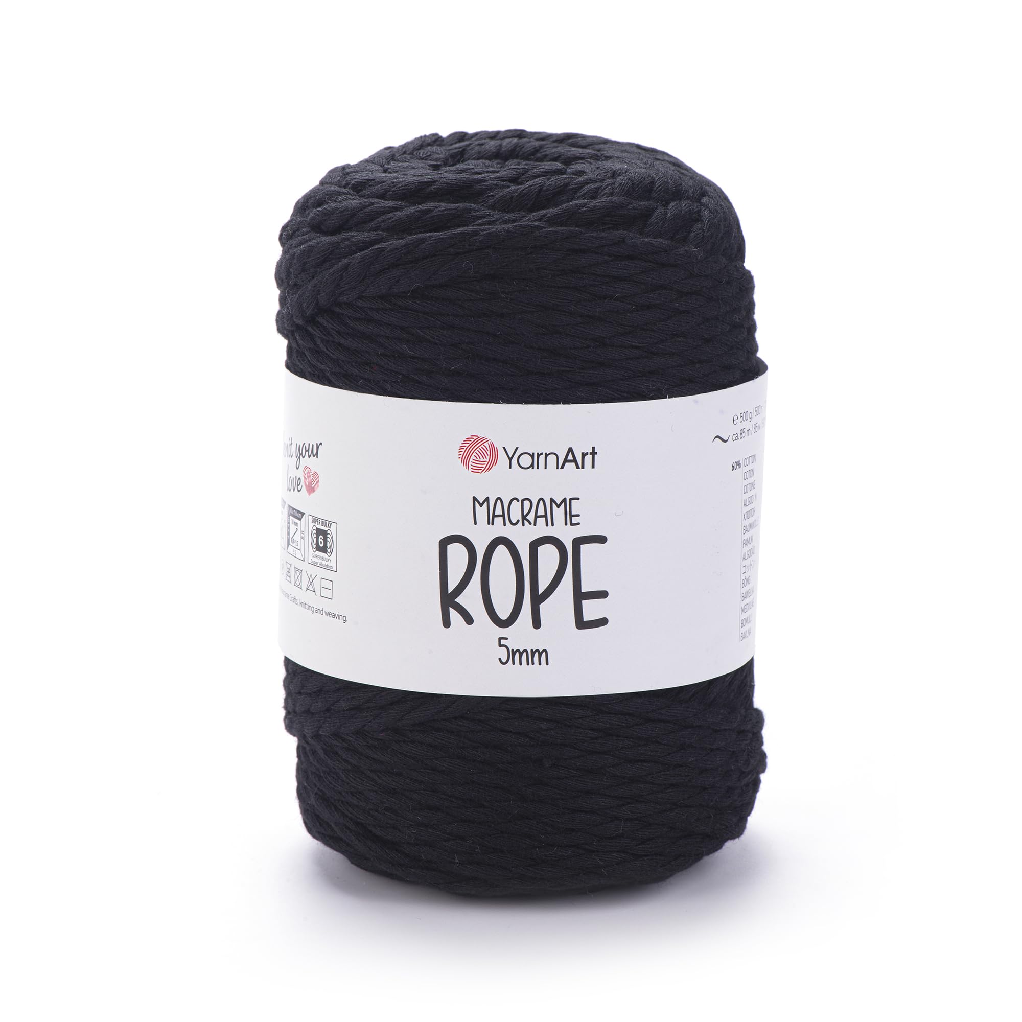 YarnArt El Örgü İpi MACRAME ROPE 5 MM, 750, 2x500 gr