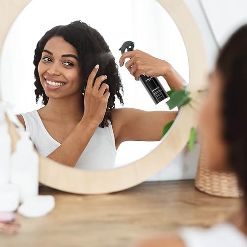 Miniatura 5 de everlong Acondicionador desenredante desenredante desenredante para extensiones de cabello y pelucas, impregnado con proteína de queratina, aceite