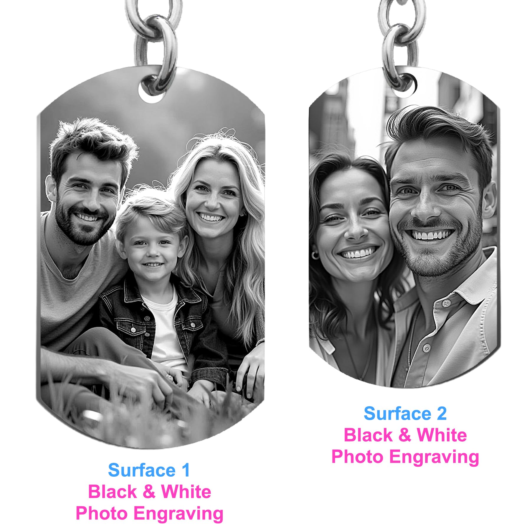 Llavero de Acero Inoxidable, Regalos Personalizados, Llaveros con Grabado Láser Personalizable