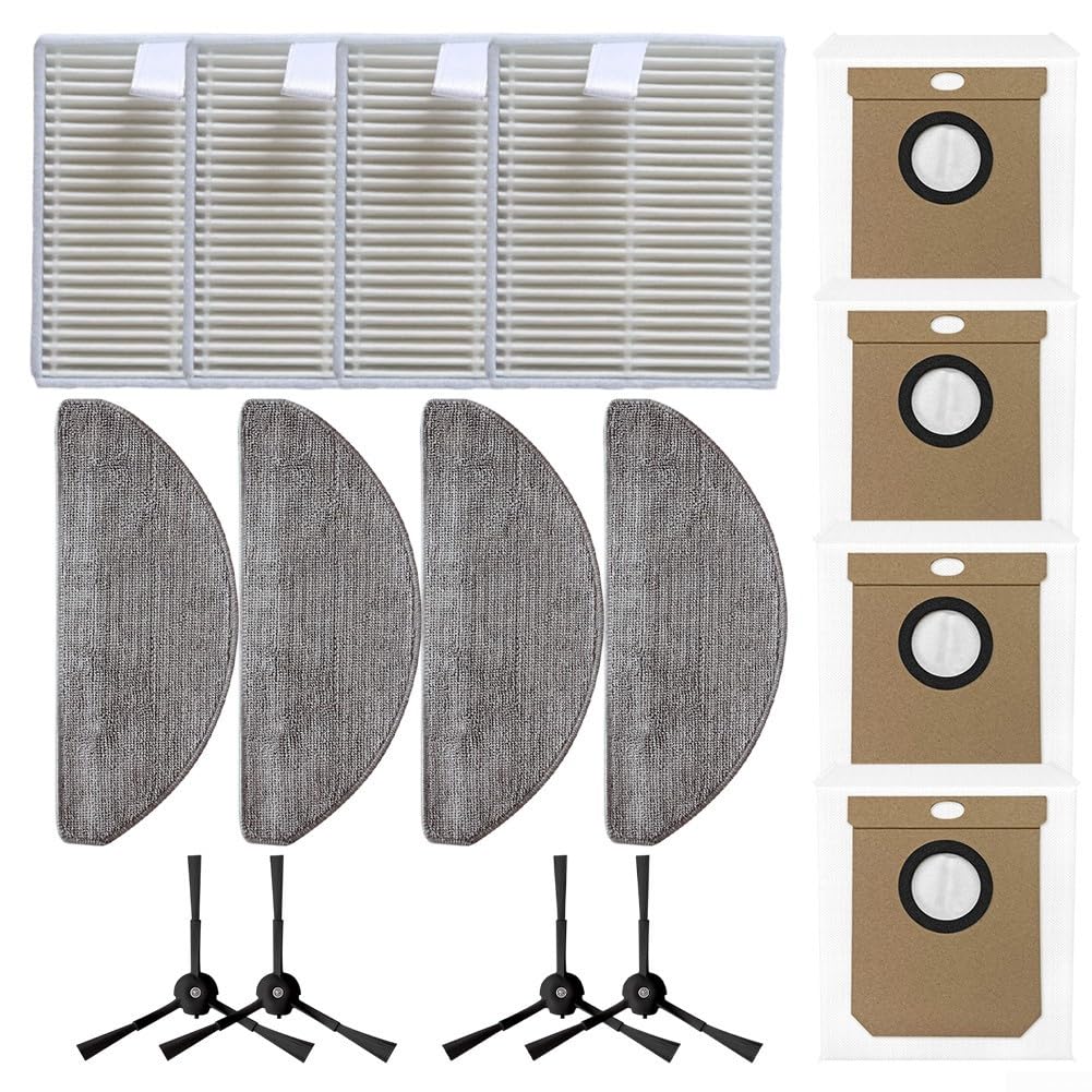 For Hoover HG4 For Hydro Pro Essential Cleaning Accessories Includes Filters, Mop Cloths, Dust Bags, and Reliable Side Brushes