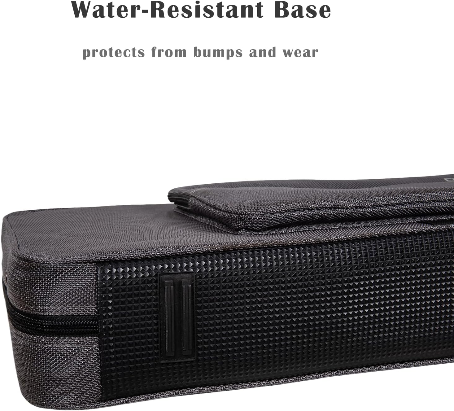 Crossrock Bass Guitar Foam Case for Precision & Jazz | Lightweight Gray Gig Bag with Rugged Exterior, Plush Interior & Storage (CRP300BDG)