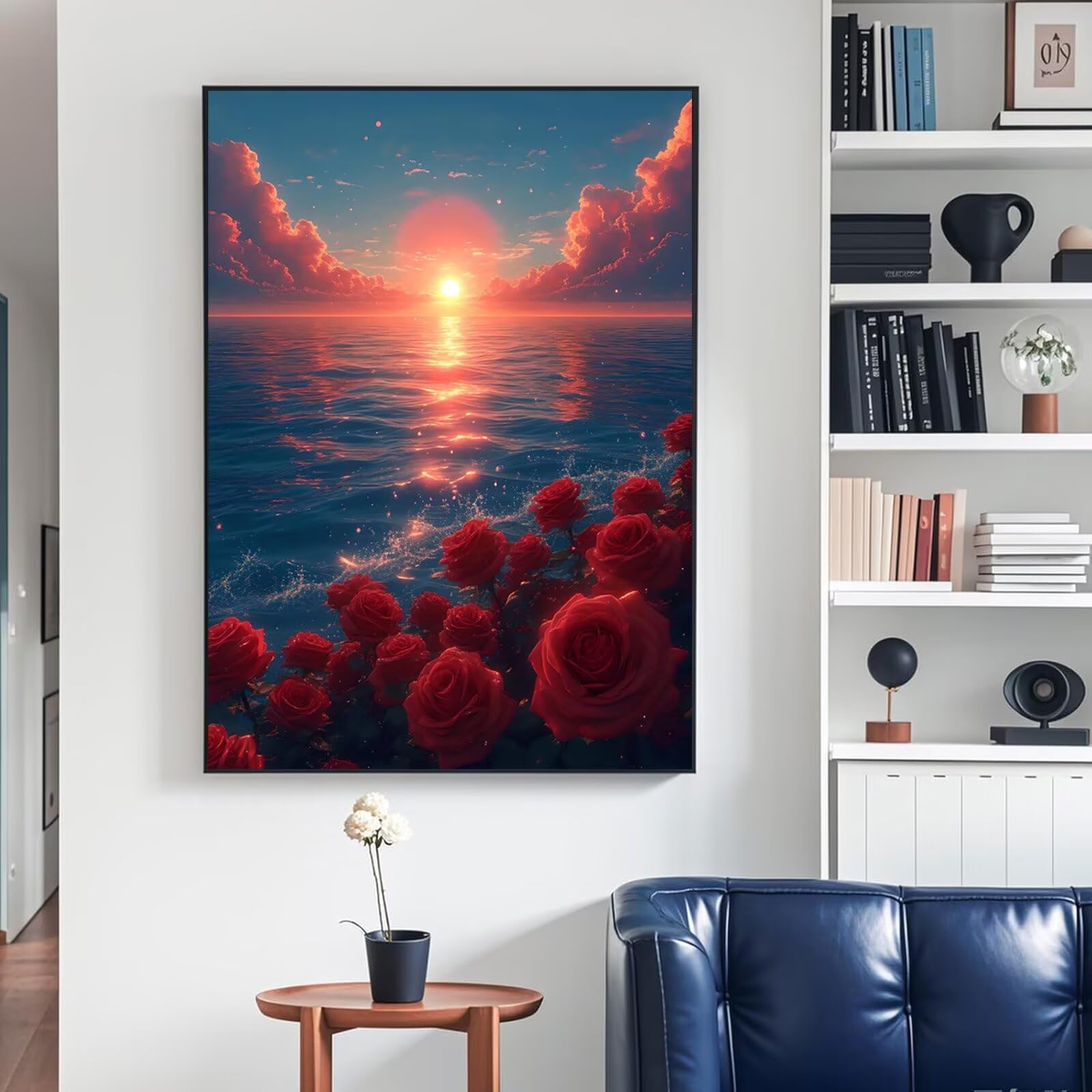 Diamond Painting Kit Completo Atardecer, Pintura Diamante 90 x 130 cm B-341