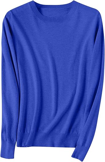 Sweaters for Women Fall Long Sleeve Lightweight Crewneck Knit Tops Casual Soft Pullover Sweater Base Layer Shirts