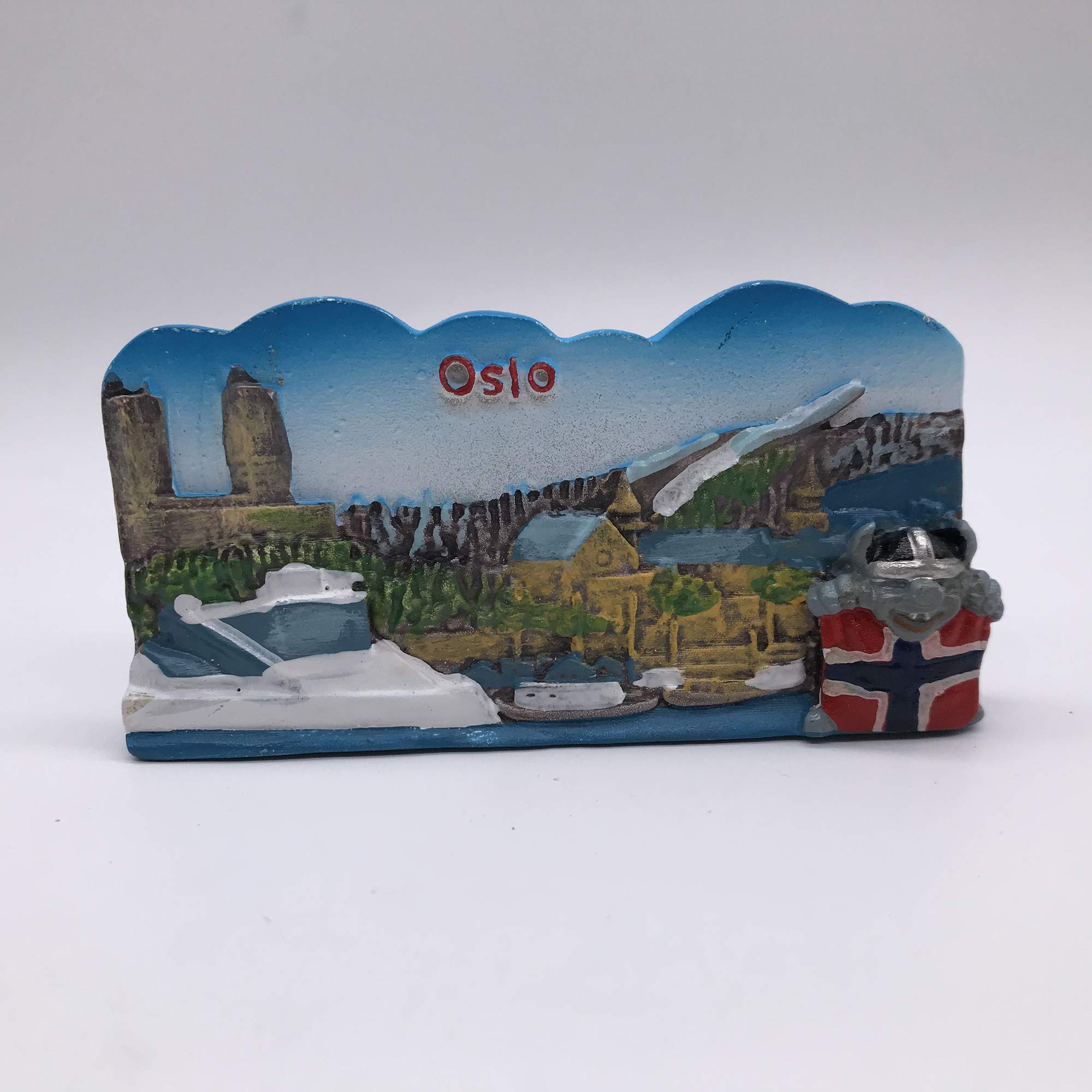 Magnete Frigorifero 3D Oslo Norvegia – Souvenir Turistico In Resina, Mini 5x9 Cm, Fatto A Mano - 2