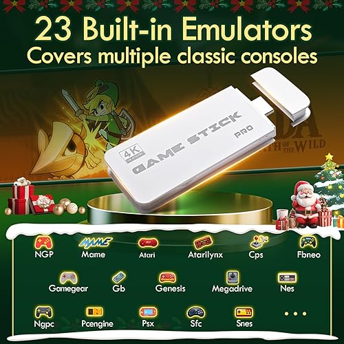 Miniatura 3 de Consola de juegos retro con 23 emuladores, Game Stick Pro 2025 con 40,000 juegos, salida HDMI 4K, Plug and Play para la nostalgia de la vieja