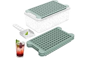 Mini Ice Cube Tray with Lid and Bin: Perfect for Crushed Ice