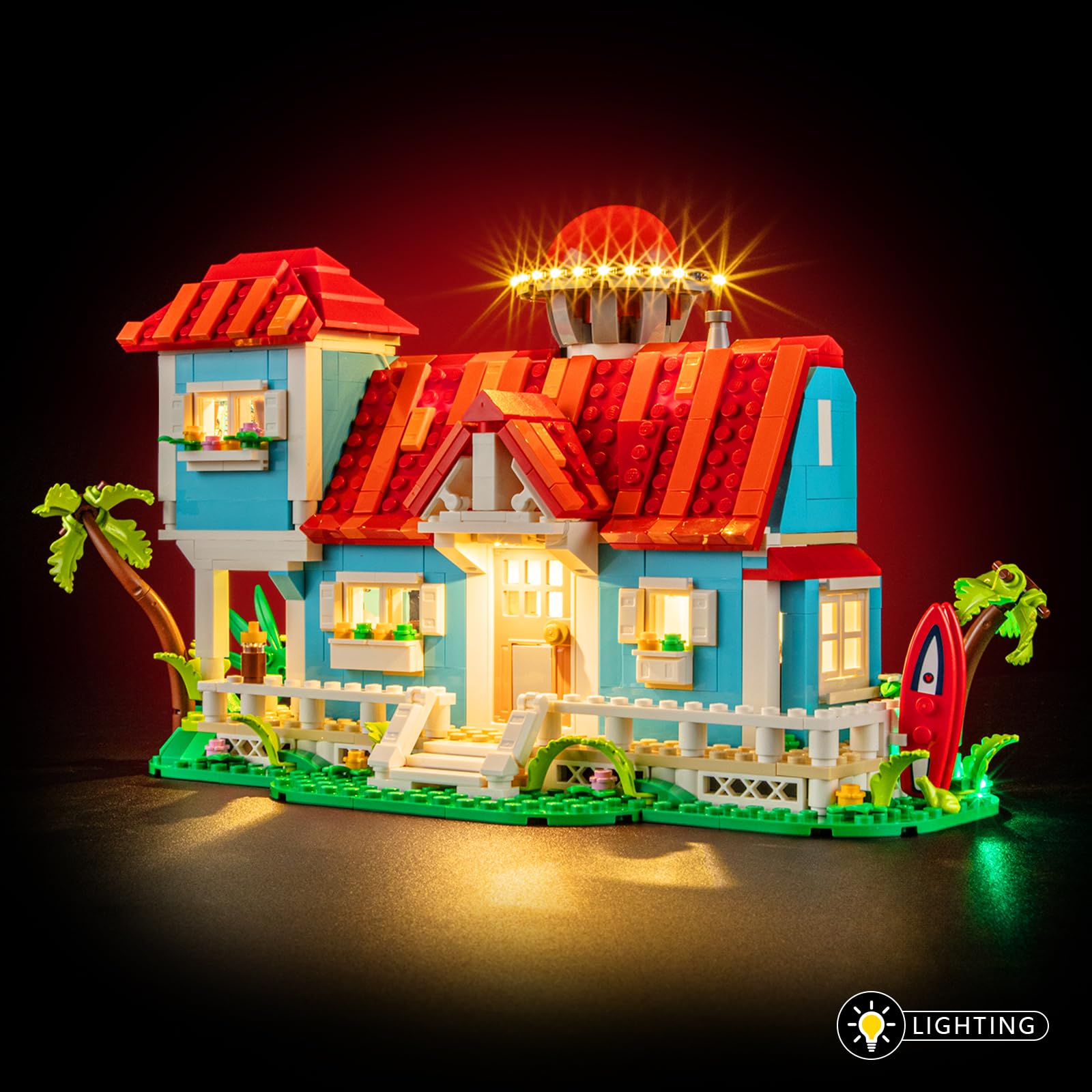 BOOZUU Light Kit for Lego-43268 Lilo and Stitch Beach House - Lighting Compatible with Lego Lilo and Stitch Beach House Building Set for Adults (Lights Only, No Model)