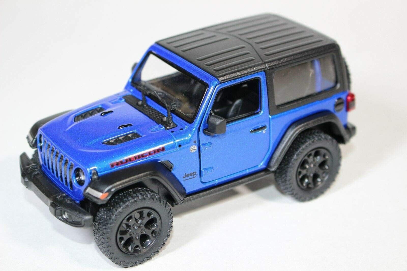 Kin-Smart Plastic 2018 Jeep Wrangler Rubicon Hard Top Blue - Kinsmart P/B, Pack of 1