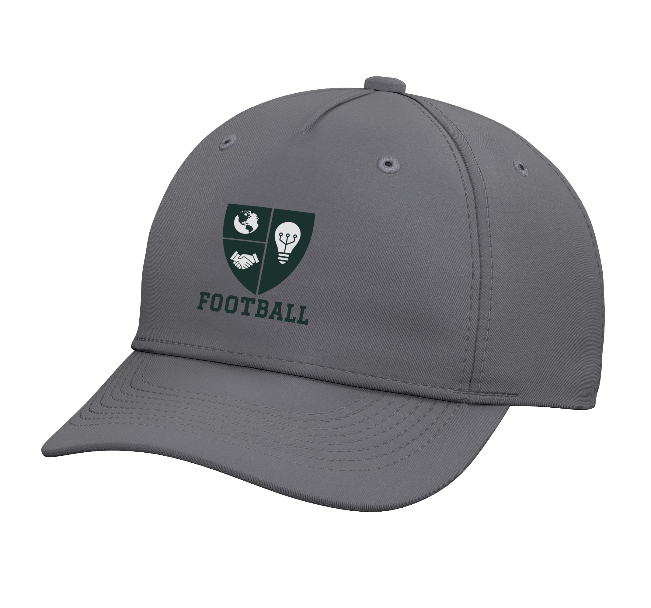 Mott Logo Football Adjustable Baseball Hat