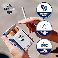 Vista 4 de KHOOR Cigarrillos a base de hierbas, 2 paquetes de azul baya, no adictivos, sin tabaco y sin nicotina, sustituto de cigarrillo tradicional, sabor a