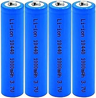 ILOJ 10440 3.7V 1000Mah Lithium Ba Used for Flashlight Replacement Ba,4 Piece