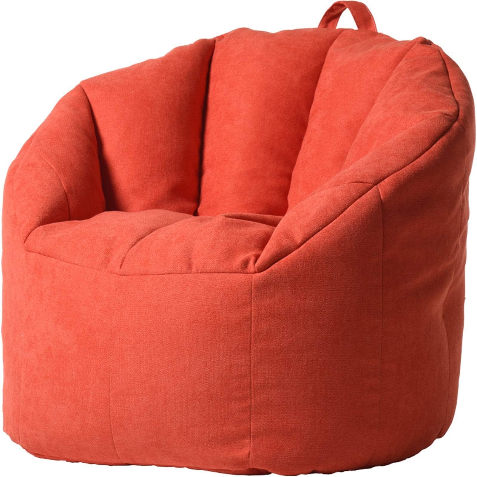 NINAINAI Home Decoration Bean Bags Fashion Large Bean Bag Chair Sofa Couch Lounger High Back Bean Bag Chair Adults Kids. Indoor Home Accessories (Color : Taigeli red, Size : One size)