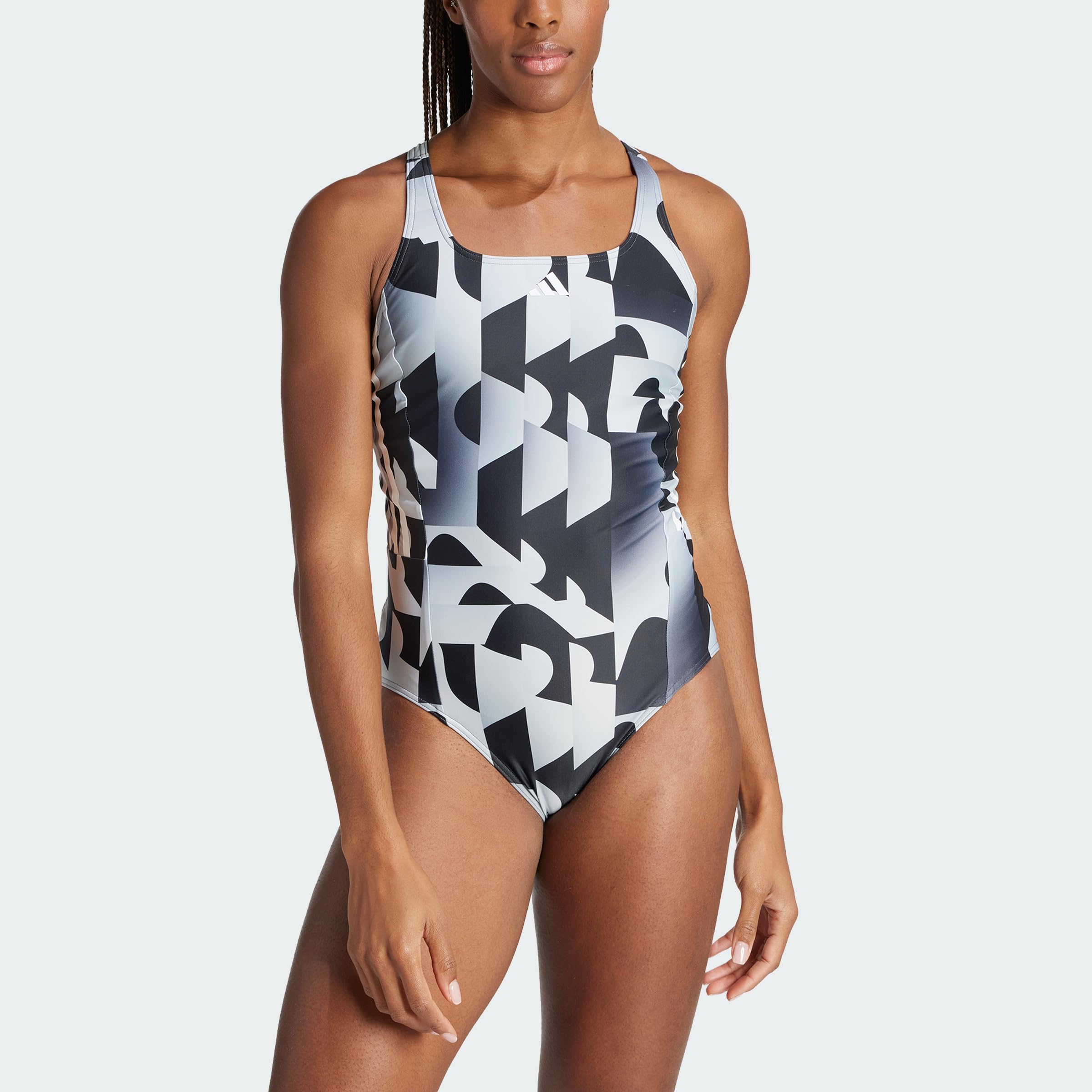 adidas 3-Stripes Graphic Swimsuit Maillot de Bain Femme