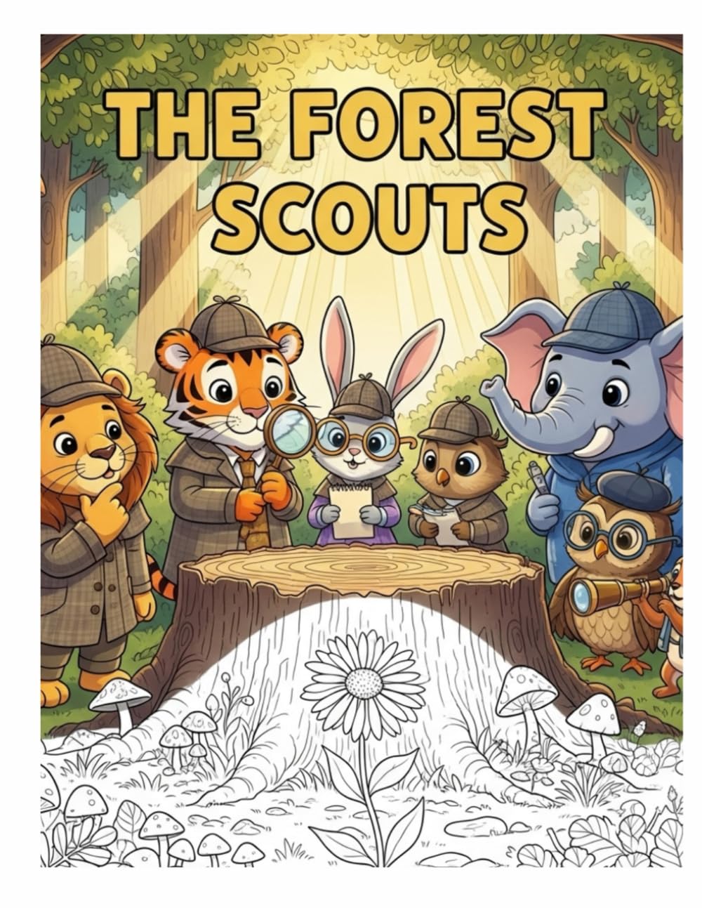 The Forest Scouts: "A Coloring Book Adventure | Join the Animal Detectives on Their Quest!"
