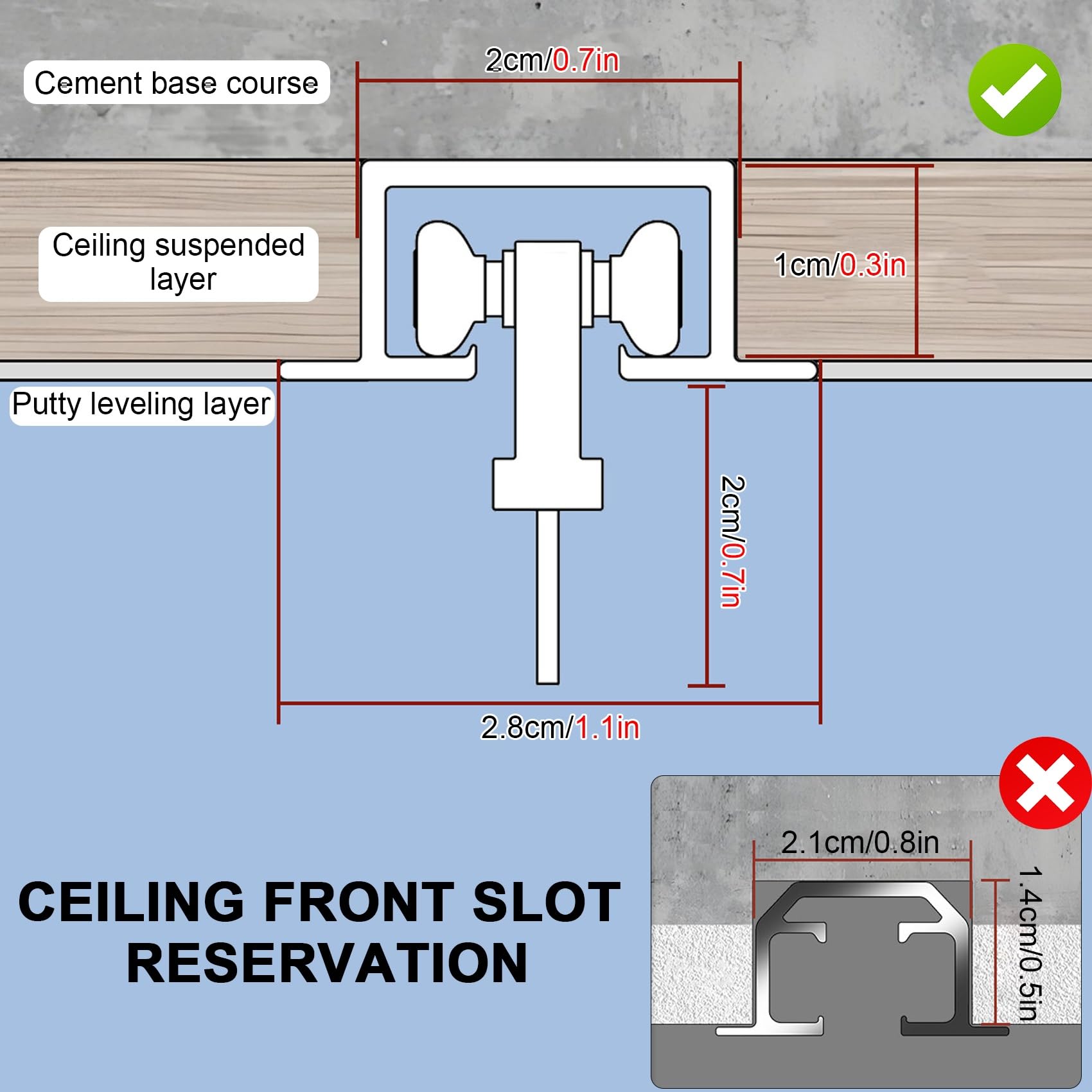 Verdecktes Vorhangschienesystem Robuste Aluminium Decken-Gardinenschiene