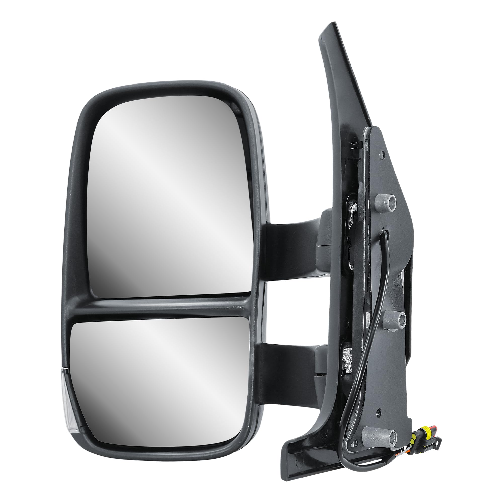 Espejo retrovisor exterior manual de brazo largo izquierdo no calefactable con intermitentes para camiones diarios IVECO 2006–2013