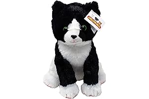 Peppa The Tuxedo Cat - 10" Black and White Plush Toy Stuffed Animal