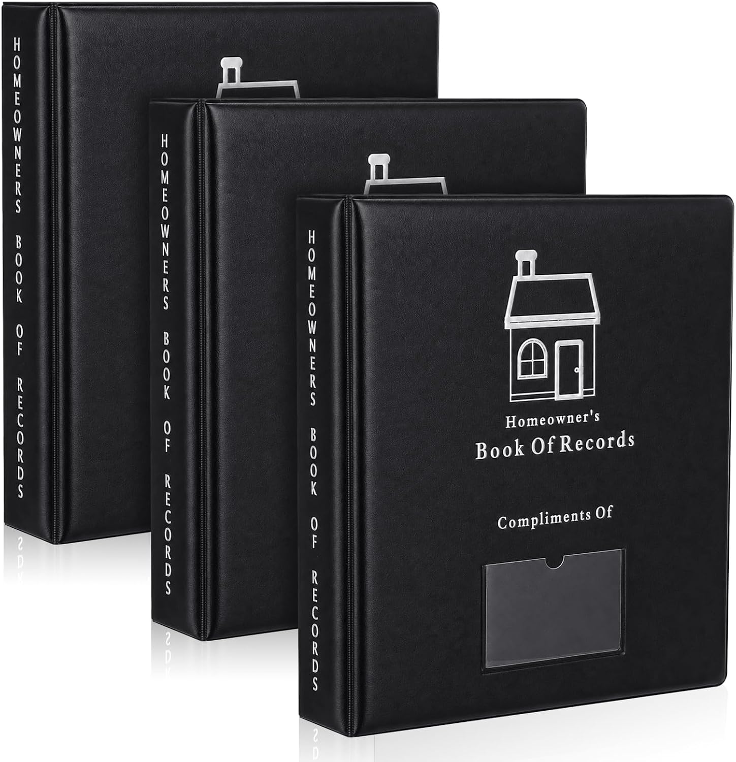 3 Pcs Homeowner Book of Records Binder Closing Gift for Home Buyer