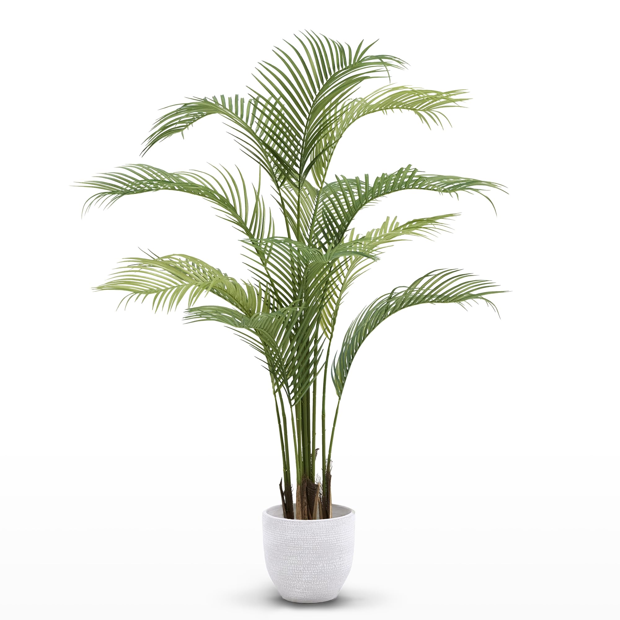 Maia Shop Palma Areca 150 cm - Pianta Artificiale da Interno | Pianta Artificiale Alta con Foglie Realistiche per Casa Soggiorno Ingresso Ufficio - Vaso Nero Incluso
