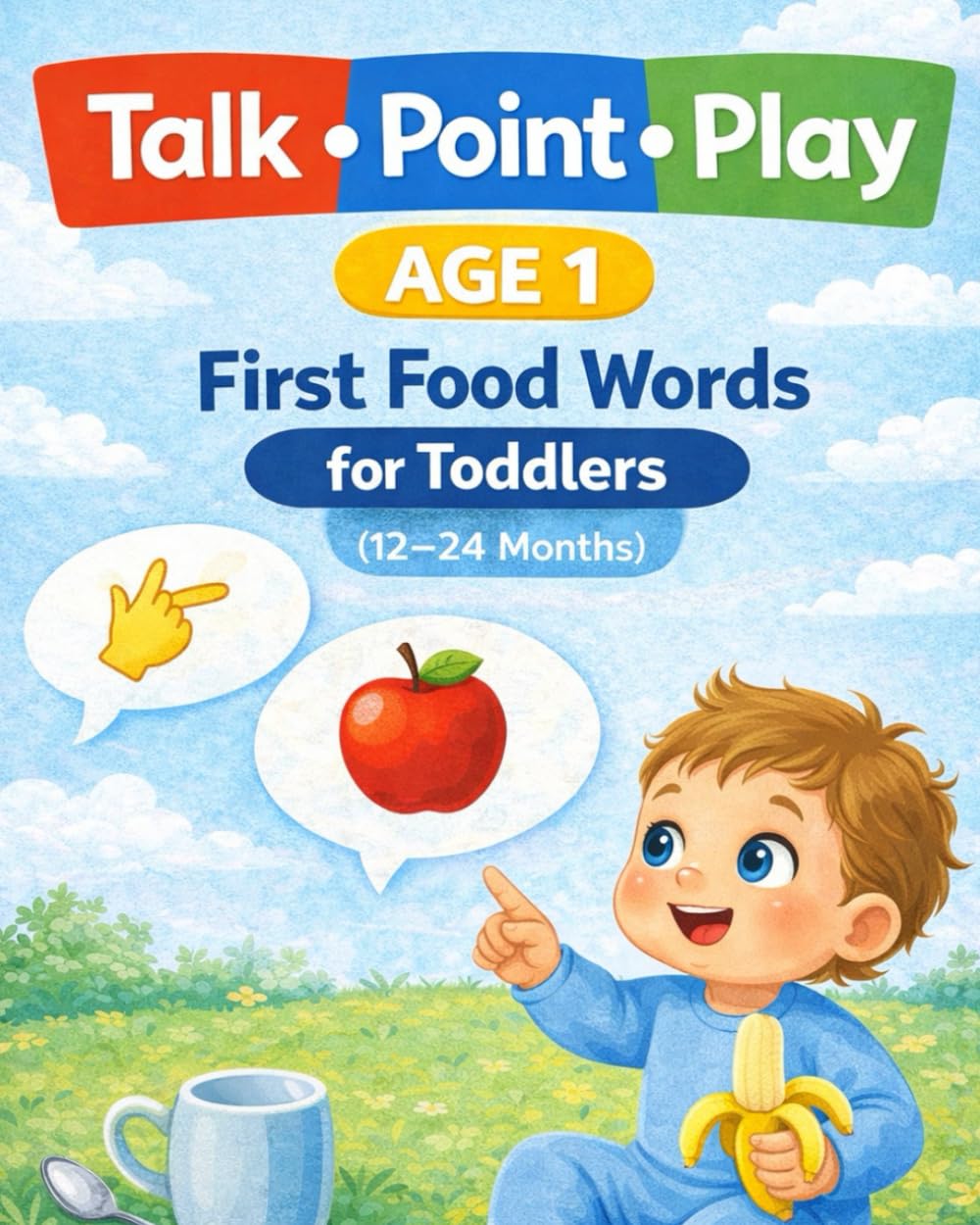 Talk • Point • Play: Age 1 — First Food Words: Exactly What to Say and Do to Help Your Toddler Start Talking (12–24 Months)