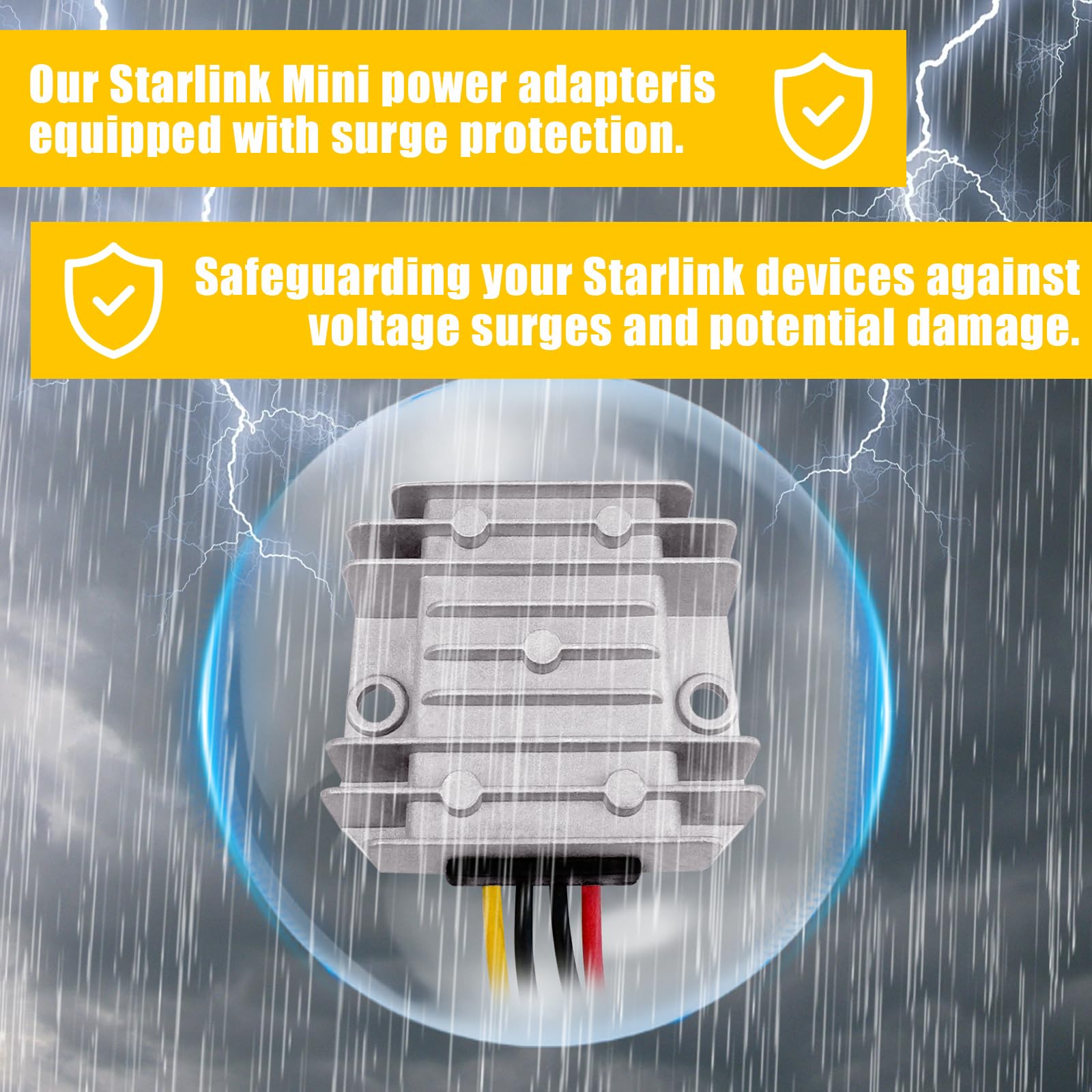 Alimentatore 12V Per Starlink Mini – Convertitore Da 12V A 20V 3A, Per Camper E Uso Esterno, IP67