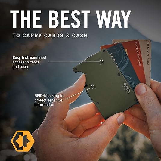 Amazon | メンズリッジウォレット - 男性用スリムミニマリスト