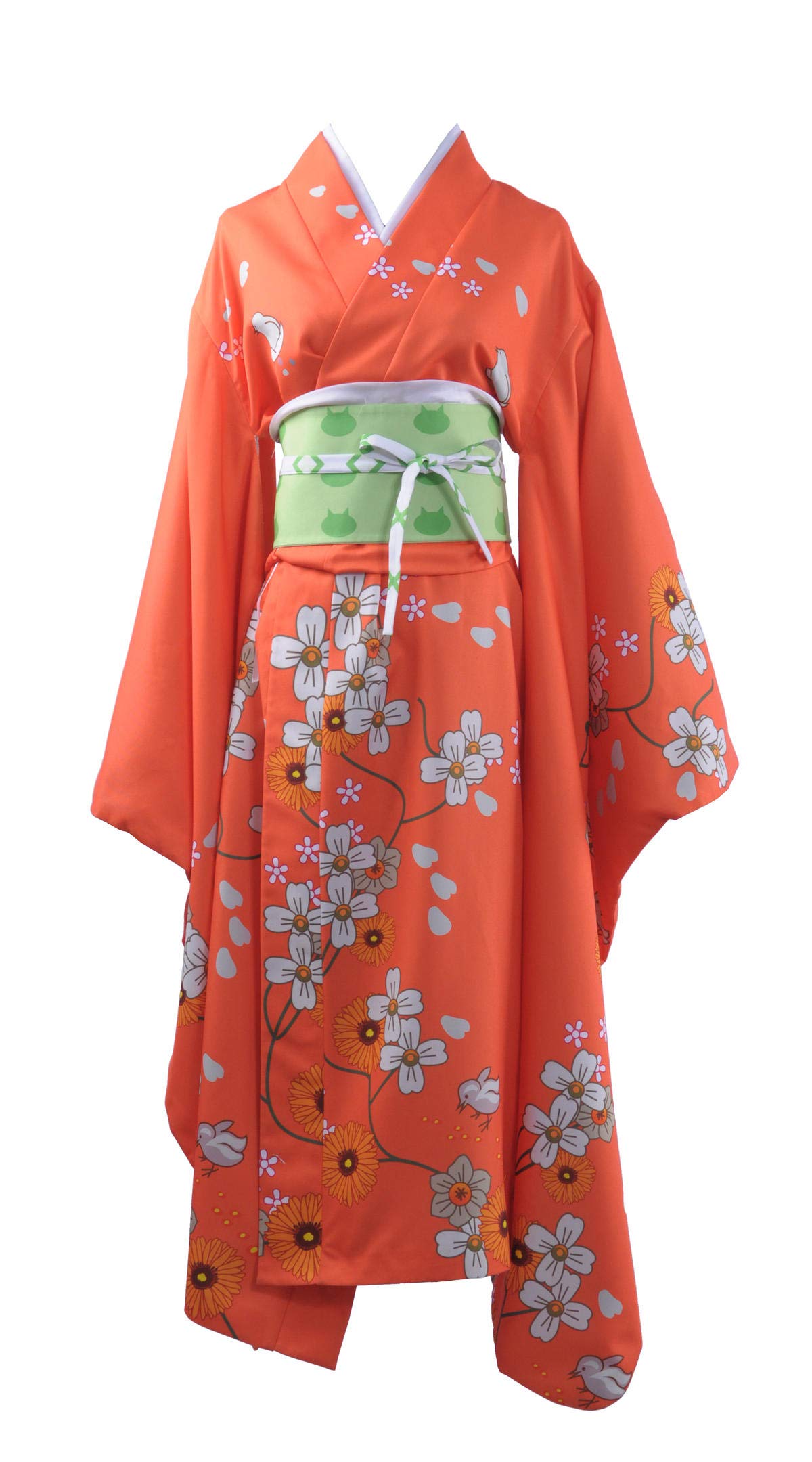 Cos-AnimeflyHiyoko Saionji Cosplay Kimono Long Robe Halloween Party Fancy Dress Outfit for Women Girls